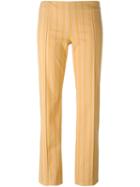 Romeo Gigli Vintage Striped Trousers, Women's, Size: 40, Yellow/orange