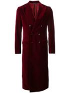 Kappa Long Double Breasted Coat - Red