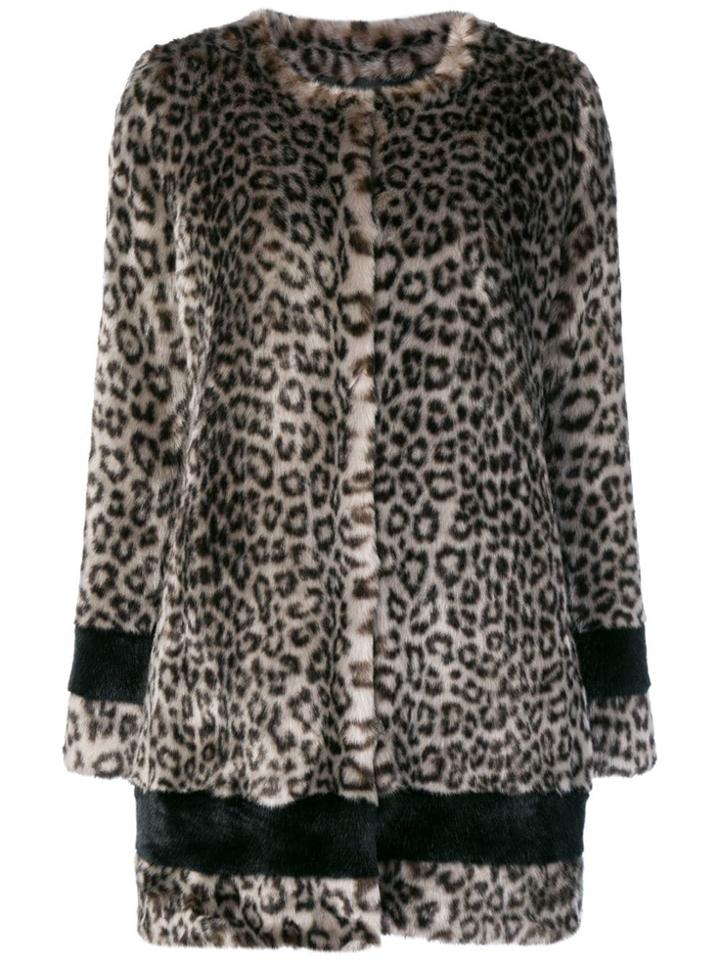 La Seine & Moi Petra Faux Fur Coat - Grey