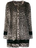 La Seine & Moi Petra Faux Fur Coat - Grey