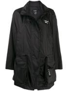 Dkny Drawstring Waist Raincoat - Blue