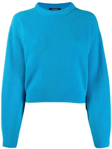Canessa Cashmere Ribbed Jumper - Blue