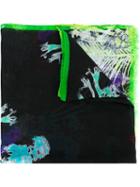 Etro Tropical Print Scarf, Men's, Linen/flax/modal