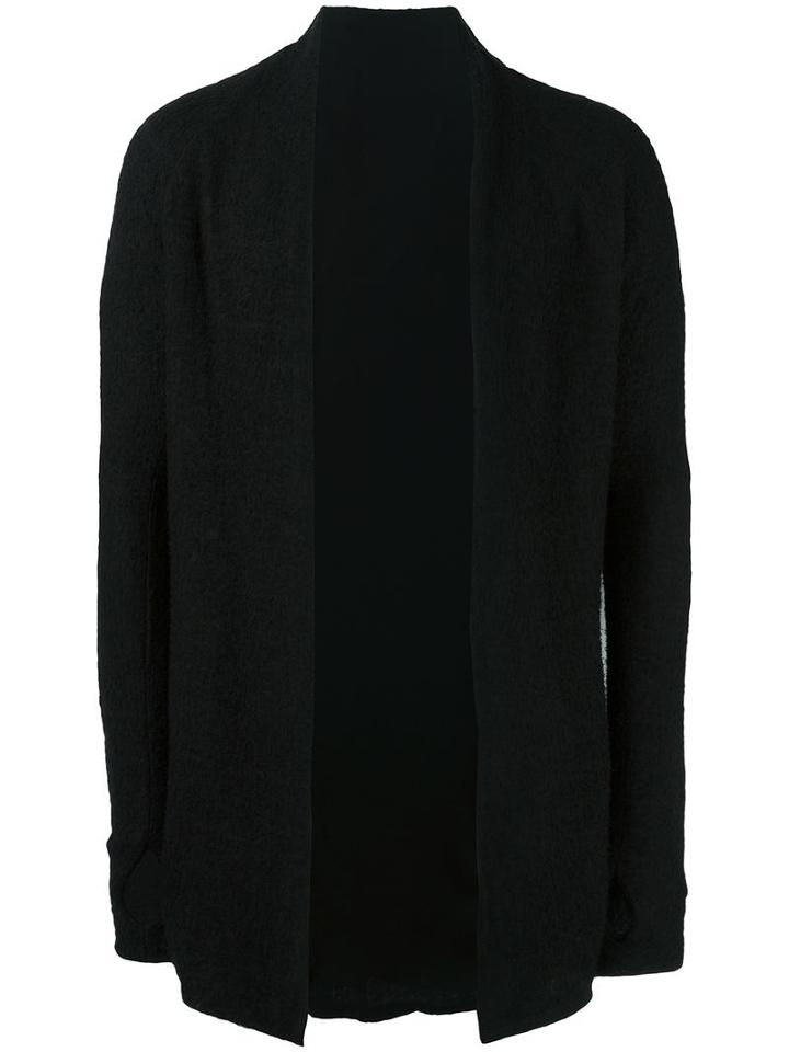 Andrea Ya'aqov Open Front Cardigan, Men's, Size: Xl, Black, Virgin Wool/modal/bamboo
