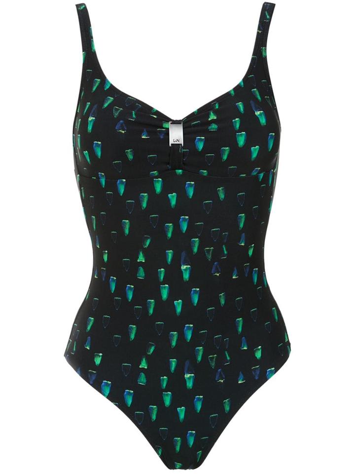 Lygia & Nanny Printed Roberta Swimsuit - Black