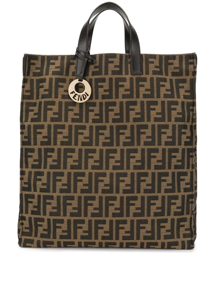 Fendi Pre-owned Fendi Zucca Pattern Hand Tote Bag - Brown