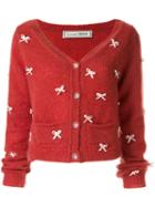 Tu Es Mon Trésor Petit Ribbon Cardigan - Red