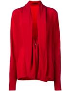 Haider Ackermann Draped Neckline Shirt, Women's, Size: 38, Red, Silk