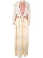 A.n.g.e.l.o. Vintage Cult 1970's Floral Long Dress - Neutrals