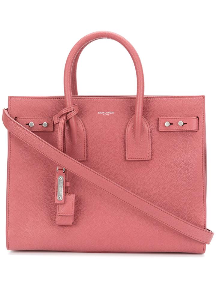 Saint Laurent Small Sac De Jour Souple Tote - Pink & Purple