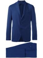 Tagliatore Two Button Suit Jacket, Men's, Size: 52, Blue, Virgin Wool/cupro