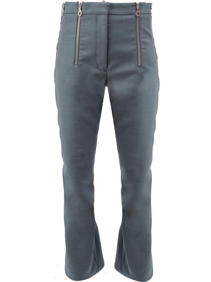 Rokh Flared Cropped Trousers - Grey