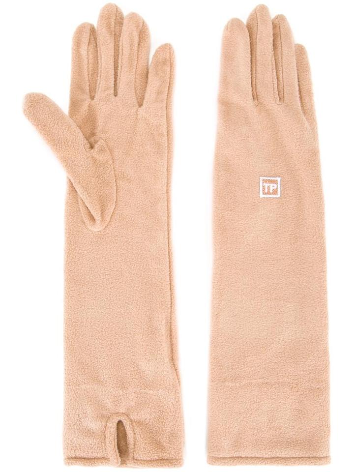 Theatre Products Long Gloves, Women's, Brown, Polyester