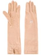 Theatre Products Long Gloves, Women's, Brown, Polyester