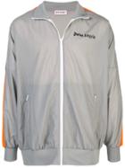 Palm Angels Logo Print Track Jacket - Grey
