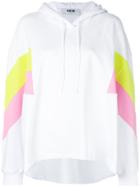 Msgm Oversize Panelled Hoodie - White