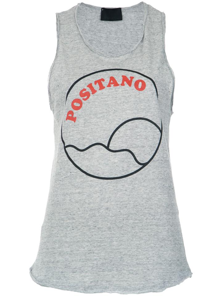 Andrea Bogosian Positano Print Tank Top - Grey