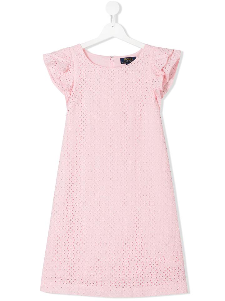 Ralph Lauren Kids Teen Sleeveless Cut Out Dress - Pink & Purple