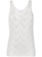 Dondup Embroidered Tank Top - Grey