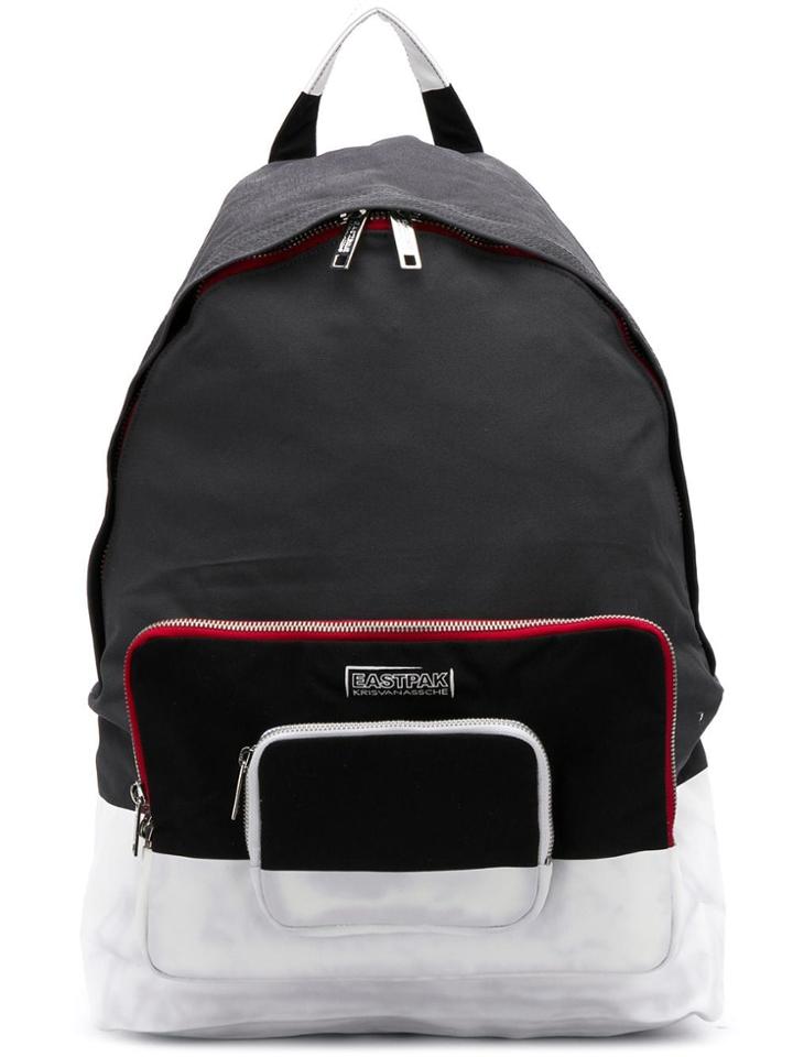 Eastpak X Kris Van Assche Colourblock Backpack - Black