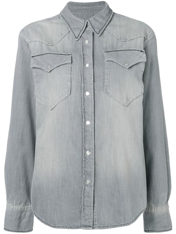 Isabel Marant Étoile Long-sleeve Fitted Shirt - Grey