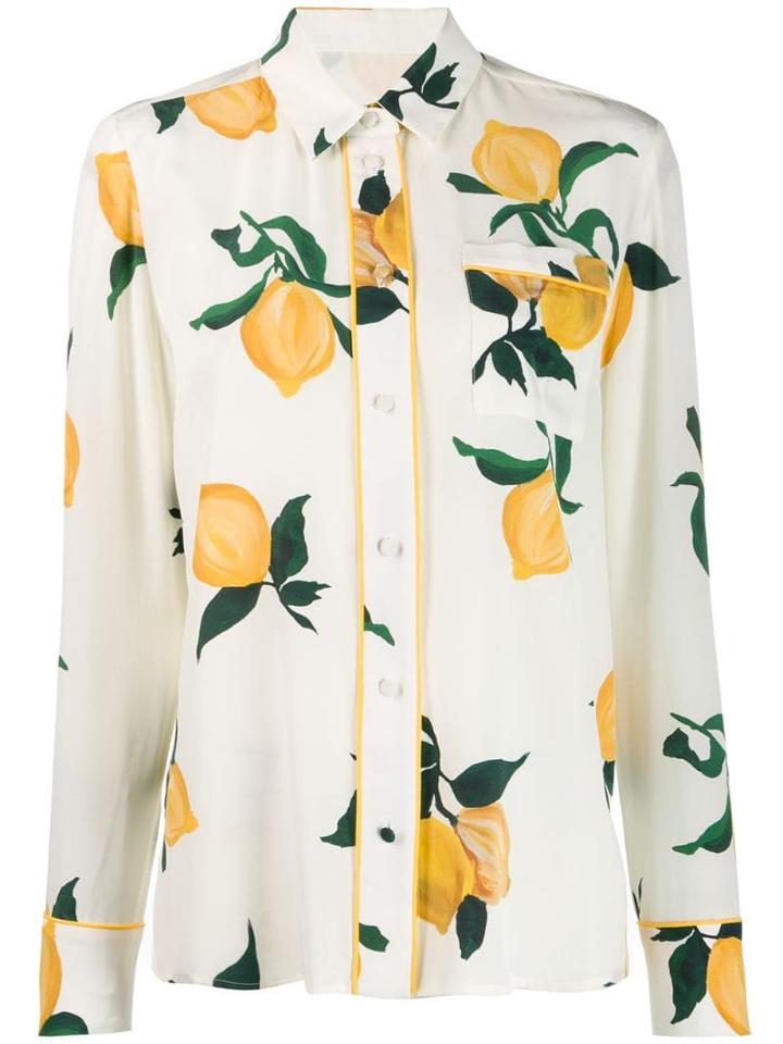Chinti & Parker Silk Floral Patterned Shirt - Neutrals