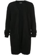 Overcome Long Line Cardigan - Black