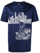 Lanvin The Man And The City T-shirt, Men's, Size: Small, Blue, Cotton
