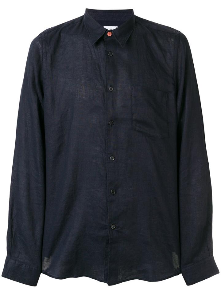 Ps By Paul Smith Long-sleeved Classic Shirt - Blue