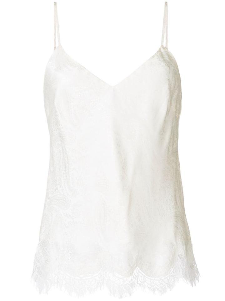 Gold Hawk Lace Hem Top - Neutrals
