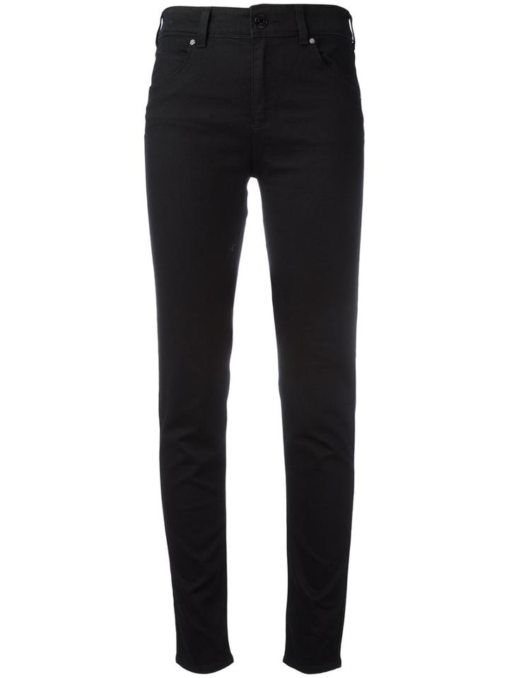 Armani Jeans Classic Skinny Jeans, Women's, Size: 31, Black, Cotton/polyester/spandex/elastane