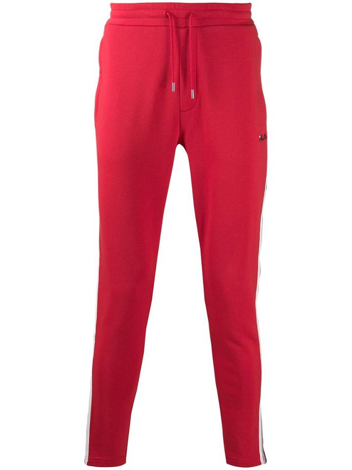 Fila Side Stripe Track Pants - Red