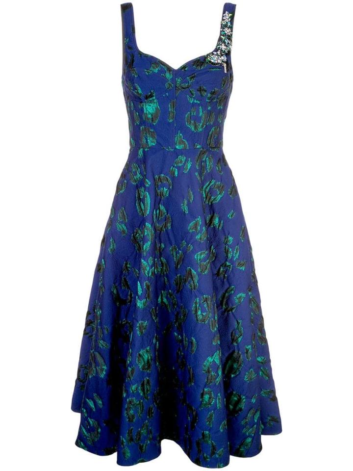 Jason Wu Collection Embroidered Cocktail Dress - Purple