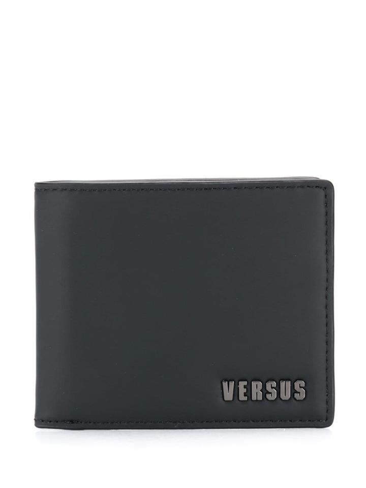 Versus Logo Plaque Bifold Wallet - Black