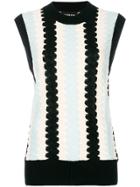 Calvin Klein 205w39nyc Striped Pattern Knitted Top - Multicolour