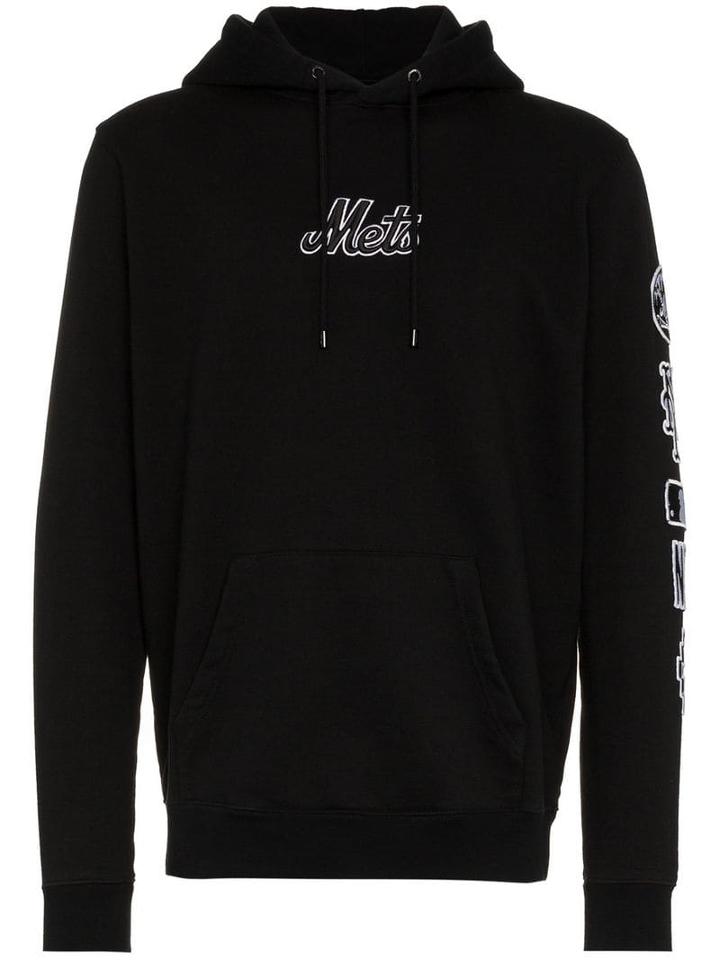Marcelo Burlon County Of Milan Ny Mets Hooded Sweatshirt - Black
