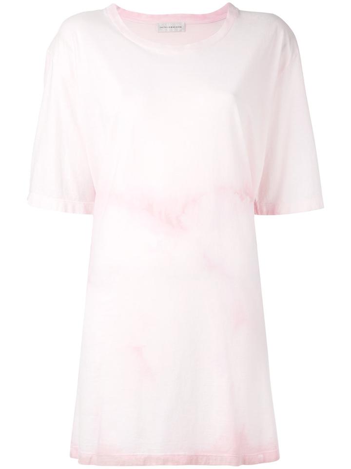 Faith Connexion - Long T-shirt - Women - Cotton - M, Women's, Pink/purple, Cotton