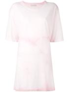 Faith Connexion - Long T-shirt - Women - Cotton - M, Women's, Pink/purple, Cotton