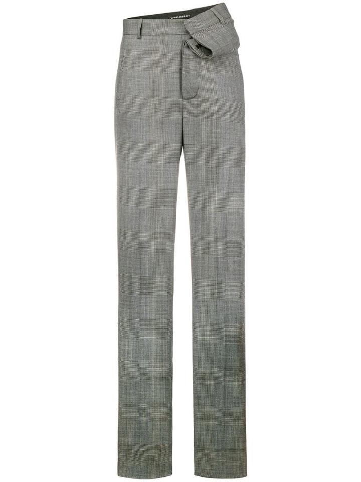 Y/project Asymmetric Waist Trousers - Grey