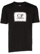 Cp Company Logo Patch Cotton T-shirt - Black