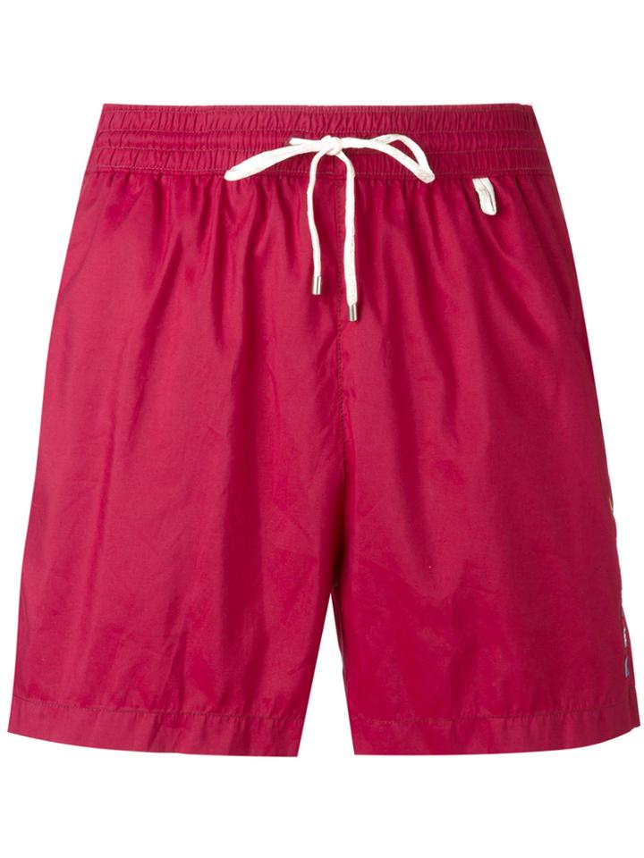 Loro Piana Drawstring Swimming Shorts - Red