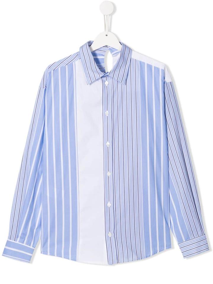 Marni Kids Teen Striped Shirt - Blue