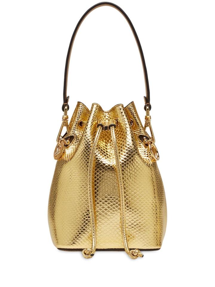 Fendi Mini Mon Tresor Bucket Bag - Gold