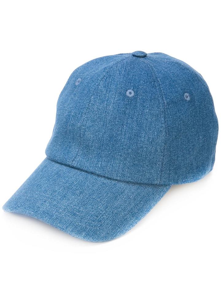 Eleventy Denim Cap - Blue