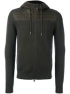 Moncler Ribbed Hooded Jacket, Men's, Size: Xxl, Green, Polyamide/polyester/virgin Wool