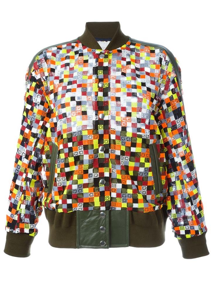 Sacai Checked Bomber Jacket