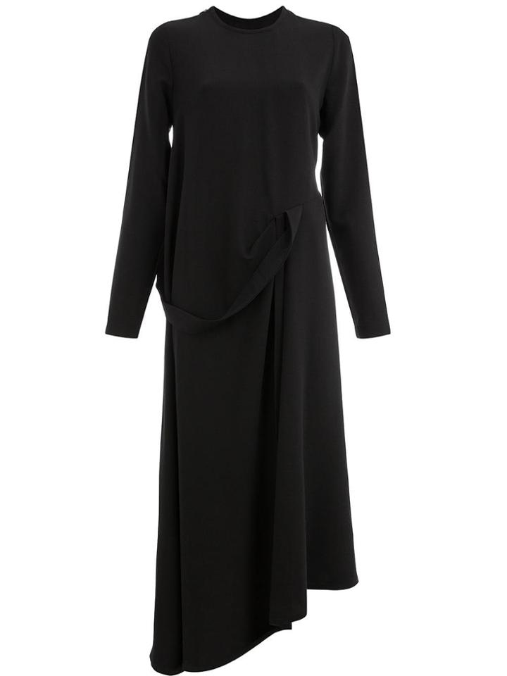 Litkovskaya Belted Asymmetrical Dress - Black