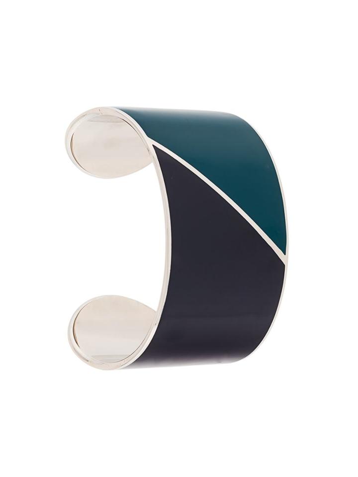 Lanvin Colour-block Cuff Bracelet - Metallic