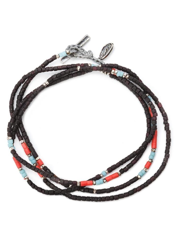 M. Cohen Thin Beaded Bracelet - Black