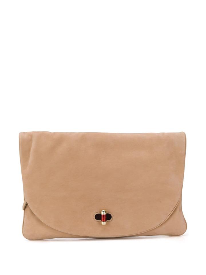 Tommy Hilfiger Foldover Clutch Bag - Neutrals
